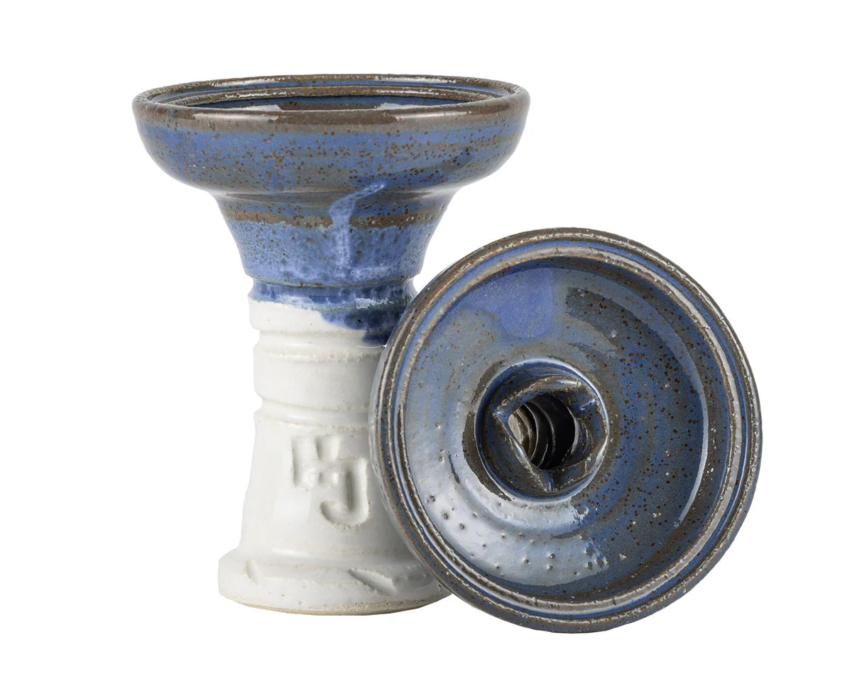 Ferris Hookah Bowl - Blue/White