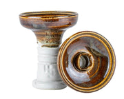 Ferris Hookah Bowl - Brown/White