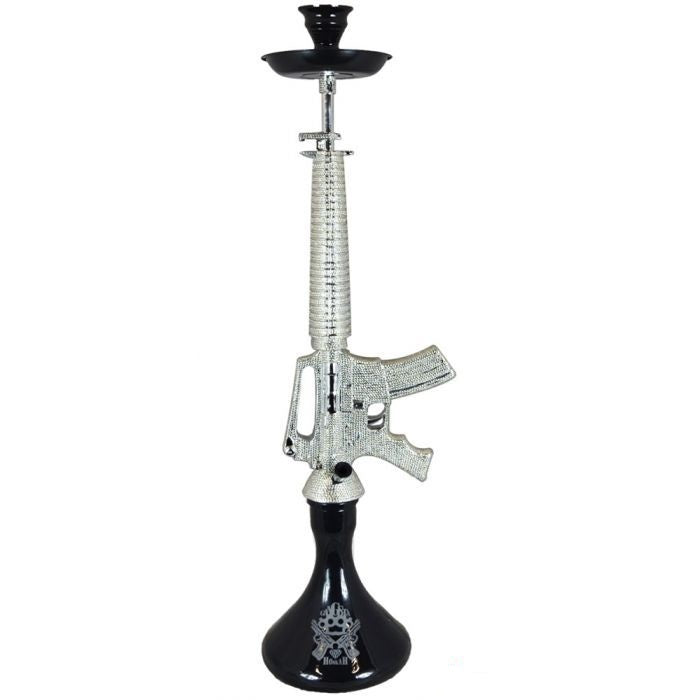 Gangsta Terminator Hookah 33" Chrome Diamond